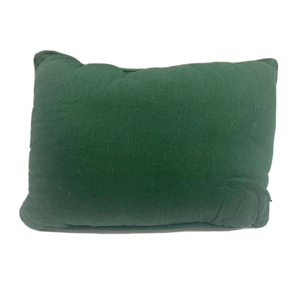 Vintage Christmas Throw Pillow Needle point Joy Red Green